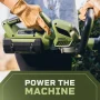 62V Brushless 25in. Cordless Battery Push start Hedge Trimmer with Rotating Handle and 2.5 Ah Batter and Rapid Charger - Image 5