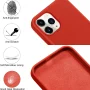 Silicone Case for iPhone 12 Pro Max -{Shock-Absorbent- Raised Edge Protection- Compatible with iPhone 12 Pro Max (6.7 inch} Red Color - Image 6