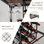 5 Pieces Bar Table and Stools Set with Wine Rack and Glass Holder - Image 6