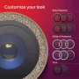 ZAGG - Glass Elite Anti-Reflective Lens Protector for Apple iPhone 17 Pro Max/Pro/16 Pro Max/Pro/15 Pro Max/Pro - Gold Glitter - Image 3