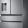 Samsung - 36 in. Wide 22.6 cu. ft. 4-Door Flex French Door Counter Depth Refrigerator with FlexZone Drawer - Stainless Steel - Image 3