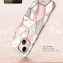 i-Blason Cosmo Series Case for iPhone 13 6.1 inch (2021 Release), Slim Full-Body Stylish Protective Case with Built-in Screen Protector(Marble) - Image 3