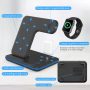 Wireless Charger Station,3 in 1 Fast Wireless Charging Station Wireless Charger Station for iPhone 14 13 12/11 PRO Max/X/XS Max /8/ iWatch Series 2/3/4/5 /6/7 Airpods 3/2/1 with QC 3.0 Adapter - Image 5