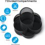 Pen Holder for Desk, 360 Rotating Pencil Holder, Cup Holder for Desk Office, Desk Organizers and Accessories in Black - Image 3