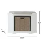 Whitaker Corner Bench in Off-White (20 in. H x 28 in. W) - Image 3