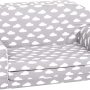 DELSIT Toddler Couch & Kids Sofa - European Made Children's 2 in 1 Flip Open Foam Double Sofa - Kids Folding Sofa, Toddler Sofa Bed - Comfy fold Out Lounge (Sweet Dreams Bunny) - Image 2