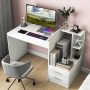 Computer Desk Home Office with Bookshelf and Drawers - Image 6