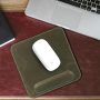 Londo Top Grain Leather Mouse Pad with Wrist Rest – Ergonomic Support, Non-Slip Base, Smooth Surface - Image 4