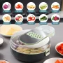 Vegetable Chopper, Dinosoo Multifunctional 12-in-1 Veggie Chopper with 7 Blades, Onion Chopper Food Chopper Vegetable Slicer Cutter Dicer - Image 2