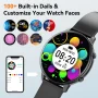 Mingdaln men's Smart Watch 1.39-inch, with Answer Make Call/IP68 waterproof/10 days standby, with Fitness Tracker,fits for Android iPhone Devices, perfect gift( Black) - Image 3