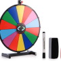 18 Inch Heavy Duty Spinning Prize Wheel - 14 Slots Color Tabletop Roulette Spin - Image 6