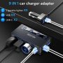 BESTEK 180W Cigarette Lighter Splitter, 3-Socket Cigarette Lighter Adapter with PD36W/65W and QC3.0 18W*4 Charging Ports, LED Voltage Display Super Fast Charger Adapter for 12V/24V Vehicles - Image 2