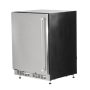 Coyote - Outdoor Living 24" 5.1 Cu. Ft. Built-in Compact Refrigerator with Reversible Hinge - Stainless Steel - Image 2