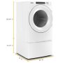 Whirlpool - 7.4 cu.ft Front Load Heat Pump Dryer with Intiutitive Touch Controls, Advanced Moisture Sensing - White - Image 2