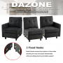 Modular Sectional Sofa Set - Black Corner Couch for Living Room - Image 2