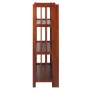 3-Shelf Folding Stackable Bookcase 27.5" Wide - Chestnut - Image 6