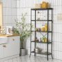 Industrial 5-Layer Bookshelf with Out-Stretched Legs - Image 2