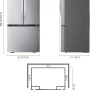 LG - 33-in Wide Counter-Depth MAX 20.8 Cu. Ft. French Door Smart Refrigerator with Ice - Stainless Steel - Image 4
