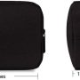 Universal Electronics/Accessories Soft Carrying Case Bag, Durable & Light-weight,Suitable for Out-going, Business, Travel and Cosmetics Kit (Small-Black) - Image 2