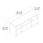 Mainstays Parsons TV Stand for TVs up to 50", Gray - Image 6