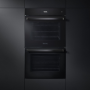 30" Viking RVL Series Double Electric Thermal-Convection Oven - Black Glass - Image 1
