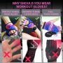 Workout Gloves Women Weight Lifting: Fingerless Gym Gloves with Padded Palm - Lightweight & Breathable Weightlifting Gloves for Exercise Training | Fitness | Sport | Crossfit | Pull Up - Image 5
