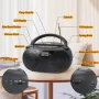 Portable CD Boombox with Bluetooth, USB, Radio, and Bass Boost - Black - Image 6