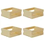11.75 in. x 9.63 in. x 4.75 in. Small Wood Crate (4- Pack) - Image 1