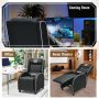 Massage Gaming Recliner Chair with Headrest and Adjustable Backrest for Home Theater - Image 2