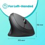 Perixx Perimice-719L, Left Handed Wireless Vertical Mouse, Portable Size for Laptops Computer, 3 Level DPI - Image 6