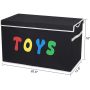 Toy Box Chest Collapsible Sturdy Storage Bins with Lids Extra Large Kids - Image 2