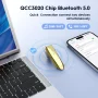 New Bee 2PC Bluetooth Headphones V5.0 Wireless (24H Talk Time/180D Standby) w/Mic, Dual Device Connectivity for iPhone/Android/Samsung/Laptop, Business Trucker Headsets,Gold - Image 5