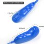 suily Wii Nunchuck Controller 2 Pack Nunchuck Controller Joystick Gamepad Replacement for Wii Console Video Games (2 Pack Blue) - Image 2