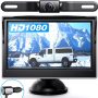 eRapta Backup Camera ERT01 with 5 inch Monitor License Plate Back Up Camera for Car Pickup Truck SUV Rear View Camera Backing Reverse Camera Crystal Clear Image IP69 Waterproof Nice Night Vision - Image 5
