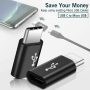 Micro USB Female to Type C Male Adapter Converter Micro-B to USB-C Connector LOT - Image 5