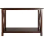 Winsome Xola X-Panel Console Table, Cappuccino Finish - Image 3