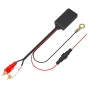 Mduoduo 1 Pcs Cable Adapter,Car Universal Wireless Bluetooth Module Music Cable Adapter 2RCA Audio Adapter Black - Image 2