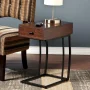 New Haven Walnut USB Port Side Table - Image 5