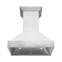 ZLINE - 36 inches - Externally Vented - Wall Range Hood - Rustic Shiplap Bright White Finish - Image 3