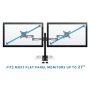 Full Motion Dual Computer Monitor Desk Mount for Screens up to 27 in. - Image 4