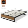 GOOD DESIGN Winner Suzanne Brown Queen 14 in. Metal and Wood Platforma Bed Frame - Image 2