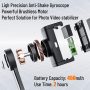 Gimbal Stabilizer for Smartphone with Extendable Selfie Stick and Tripod, 1-Axis Multifunction Remote 360°Automatic Rotation, Auto Balance for iPhone/Android Black - Image 4