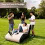 Inflatable Deck Chair with Air Pump, Lounger Sofa for Indoor Living Room Bedroom, Outdoor Travel Camping Picnic Beach Chaise Lounges - Image 2