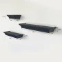 Mainstays 3PC Plastic Floating Shelves, Black (1-Pack) - Image 4
