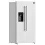 Forno Appliances - 36 in. Wide Salerno 20 Cu. Ft. Side-by-Side Counter-Depth Refrigerator with Ice and Water Dispenser - White - Image 4