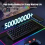 UHM 60% Wired Mechanical Gaming Keyboard,RGB Backlit Mini Keyboard with Blue Switch/Multimedia Keys,Waterproof Small Ultra-Compact 61 Keys Keyboard for PC/Mac Gamer,Typist,Travel,Black - Image 2