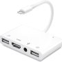 Unitrox iPhone Microphone Adapter for Live-Streaming, HDMI Adapter for iPhone to TV, Dual USB Female OTG Adapter with Charging Port Compatible with iPhone/iPad/iPod, No Application, Plug and Play - Image 5