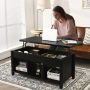 Lift Top Coffee Table with Hidden Storage Compartment - Image 2