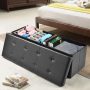 45 Inches Large Folding Storage Ottoman Bench with Memory Foam - Image 1