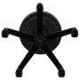 Faux Leather Swivel Office Chair in Black with Adjustable Height - Image 4